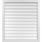 Ekena Millwork Vertical Surface Mount PVC Gable Vnt: Non-Functional, w/2"W x 1-1/2"H, Brickmould Frame, 34"W x 38"H GVPVE34X3802SN - alternate 1